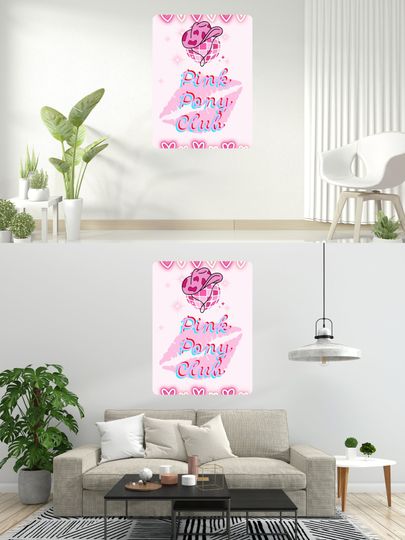 Chappell Roan Inspired Pink Pony Club Digital Wall Art Decorative Print Colorful Vibrant Music lover poster