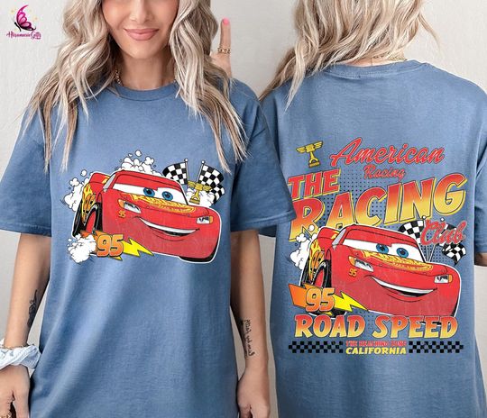 Retro Lighning McQueen 95 Shirt, The Racing Club Shirt, Cars Land Shirt, Pixar Cars Movie Shirt, Disneyland Cars Shirt,Family Matching Shirt
