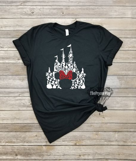 Minnie Mouse Castle Shirt,Disney Characters Shirt,Disney Christmas Shirt,Disney Castle Shirt,Minnie Castle Shirt