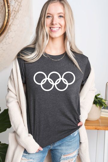 Team USA Olympics Shirt, Olympics Logo Sweatshirt, Rings T-Shirt, 2024 Olympic Games Shirt, Olympics Tee, Trendy T-Shirt, Support Team USA