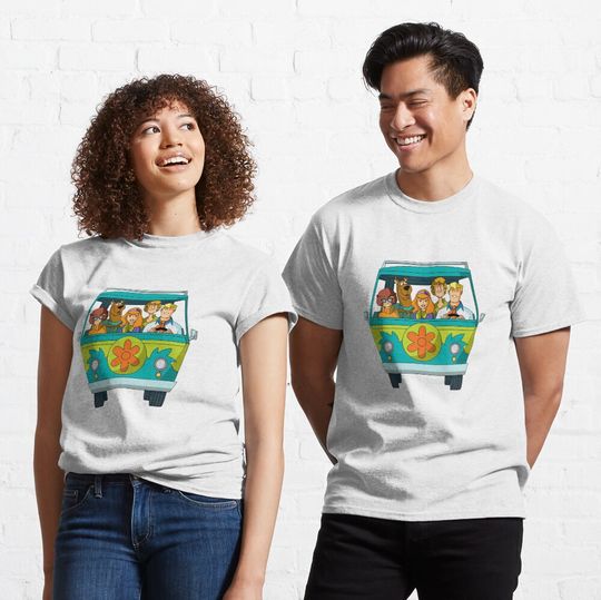 Scooby Doo Cotton Shirt, Comfortable Short Sleeve Sports Tee for Men, Women, Kids - Trending Street Fashion
