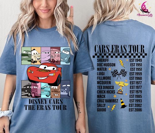 Cars The Eras Tour Shirt | Disneyland Cars Eras Tour Shirt | Lightning McQueen Shirt | Cars Land Shirt | Cars Birthday Shirt
