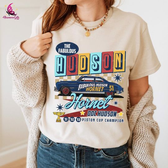 Pixar Cars Doc Hudson Shirt, Piston Cup Champion Shirt, Pixar Cars Movie Shirt, Cars Land Shirt, Family Matching Shirt,Disneyland Cars Shirt