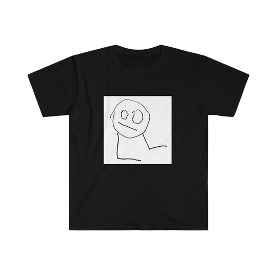 Stick person drawing, Men's, Women's, Cool Dude, Funny Shirt, T-shirt, Joke, Unique, Art, Unisex Softstyle T-Shirt