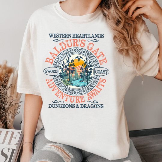 Baldur's Gate Shirt, Video Game Lover T-Shirt, BG 3 Shirt, Dnd Shirt, Dungeon Master Tee