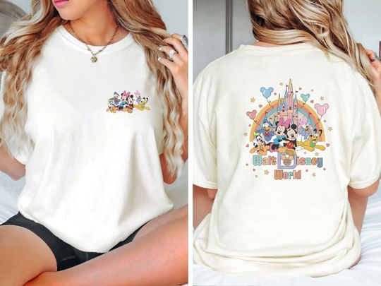 Comfort Colors Walt Disneyworld Shirt, Mickey And Friends Shirt, Disney World Shirt, Vintage Disneywolrd Shirt, Disneyland T Shirt