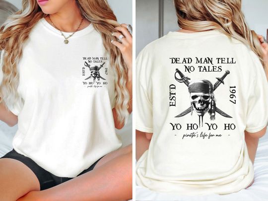 Retro 90s Pirates Of The Caribbean Comfort Colors Shirt, Vintage Dead Men Tell No Tales Shirt, Yo Ho a Pirates Life, Mickey Caribbean Shirt