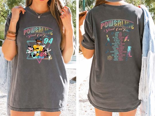 Retro 90s Goofy Movie Comfort Colors Shirt, Max Goofy Roxanne Powerline Shirt, Disney World Tour Shirt, Goofy Movie Shirt, Disney Group