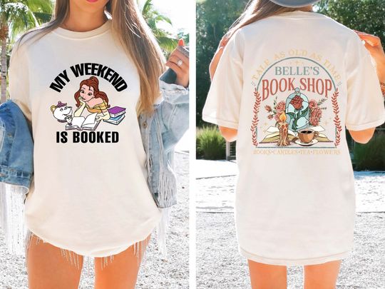 Tale as Old as Time Comfort Colors Shirt, Belles Book Shop, Princess Shirts, Belle Princess Shirt, Belle's Books Shirts, Belle's Book Club
