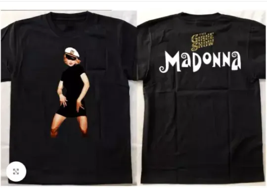 90S Madonna The Girlie Show T-Shirt, Madonna Tour 1993 T-Shirt, Cotton Short Sleeve Tee, Music Lover Gift
