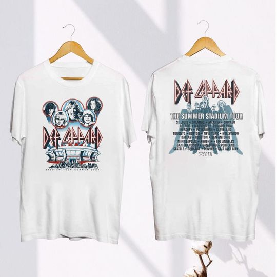 2024 Def Leppard And Journey Summer Stadium Tour Shirt, Def Leppard Fan Shirt, Journey Band Tour 2024 Shirt, Def Leppard And Journey Merch