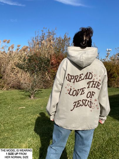 Jesus Hoodie, Christian Merch Christian Hoodie, Christian Hooded Pullover, Trendy Aesthetic Christian Clothes, Christian Apparel Fruit of the Spirit