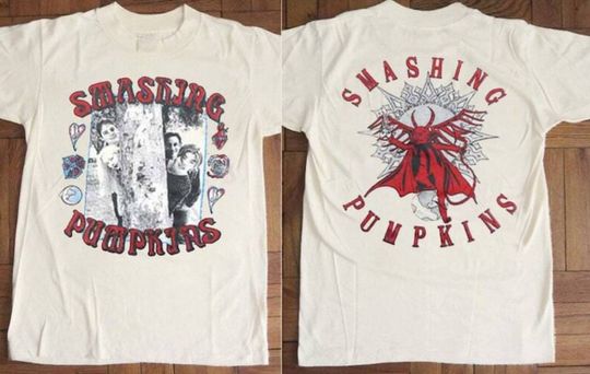 The Smashing Pumpkins 1990s Tour Concert T-Shirt, 90s Smashing Pumpkins Rock, Vintage 90s Coton T-shirt, Unisex Short Sleeve T-shirt, Gift For Fan