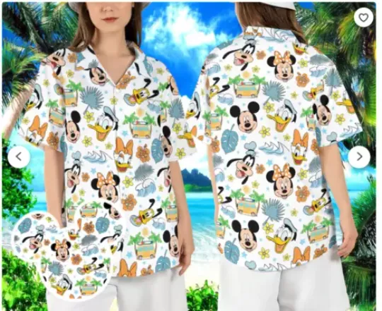 Disneyland Trip Hawaiian Shirt, Disney Aloha Shirt, Summer Short Sleeve Shirt, Travel and Vacation Casual Wear, Gift for Fans, Summer Men Clothing For Men, Women and Kids