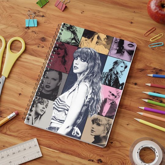 Taylor Notebook, Eras Inspired Wirebound, Notepad, Mothers Day, Valentines, Birthday, Gifts, Fearless, 1989,Reputation, taylor version