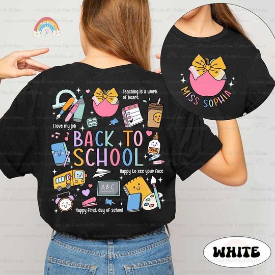 Teacher Shirt, Back To School Shirt, First Day Of School Shirt, Teaching Is A Work Of Heart, Kindergarten Teacher, Teacher Appreciation Gift