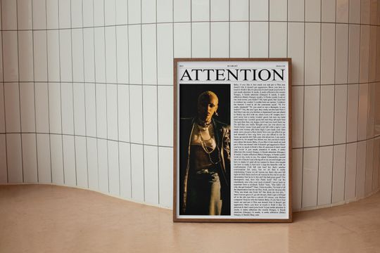 Discover Doja Cat Attention Poster, Scarlet Album Poster, Doja Cat Poster, Pop Culture Wall Art, Doja Cat Newspaper Poster, Song Lyric Art