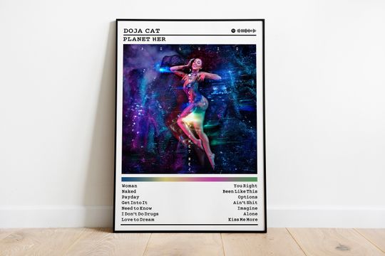 Doja Cat Poster Print | Planet Her Album Poster | Music Poster | Album Cover Poster | Wall Decor | Music Gift | Room Decor