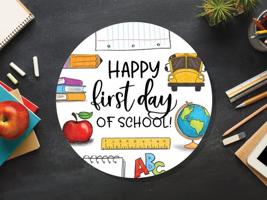 Back to School Stickers - Happy First Day of School Stickers - Teacher Stickers - School Stickers - Welcome Back