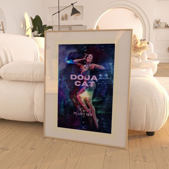 Doja Cat Planet Her Album Poster / Room Decor / Music Decor / Music Gifts / Doja Cat Art