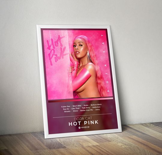 Doja Cat Poster Print | Hot Pink Poster | Album Poster Print | Unframed Poster, Available in 7 sizes, Pop Culture Wall Art