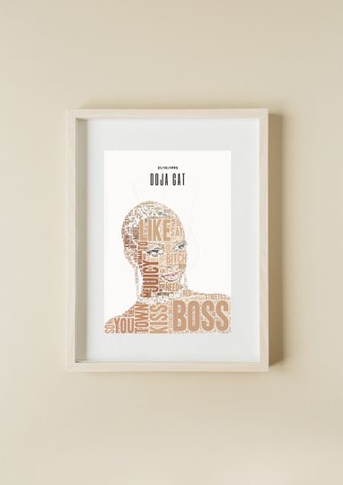 Doja Cat Poster / Hip Hop Artwork  Unframed Poster, Available in 7 sizes, Pop Culture Wall Art
