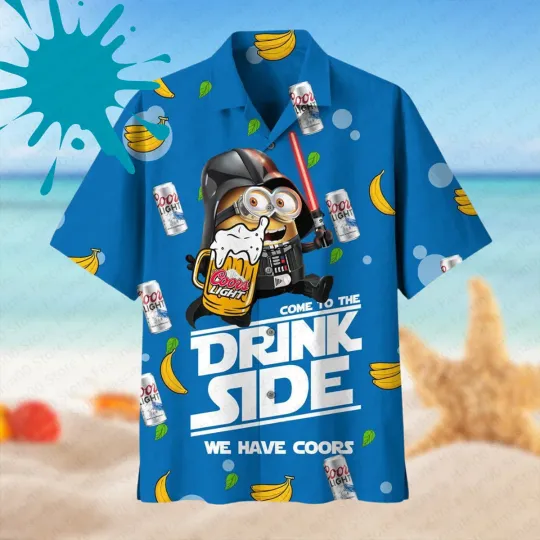 Despicable Me Minion Hawaiian, Summer Vacation Hawaiian Style short-sleeved T-shirt, Breathable and comfortable