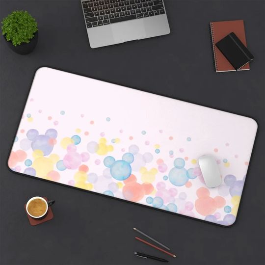 Disney Colourful Desk Mat, Disney Office Decor, Disney Mouse Pad, Disney Computer Mat