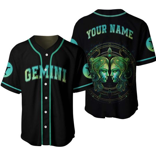 Gemini Baseball Jersey, Zodiac Jersey, Birthday Gift
