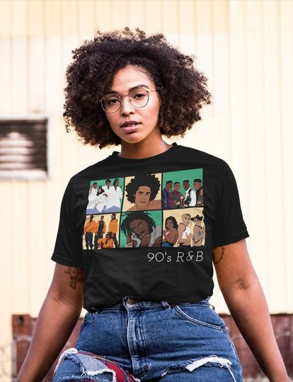R&B Music Short sleeve cotton T Shirt, Unisex 90s Tee For Music Lovers With Fave RnB Artists Jodeci T-Shirt