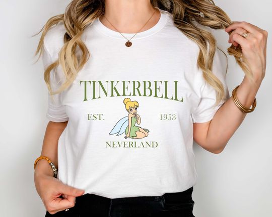 Tinkerbell 1953 Neverland Shirt, Vintage Disney Tinkerbell Shirt, Disney Vacation Tee, Disneyworld Trip Shirts, Disney Fairy Tinkerbell Tees