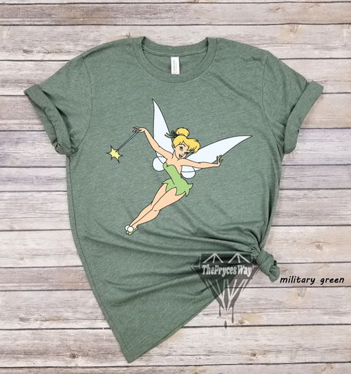 Tinkerbell Make A Wish Shirt,Tinkerbell Tshirt,Faith Shirt,Powered By Pixie,Peter Pan Shirt,Magic Kingdom Shirt,Disney Teacher,Tinker Bell