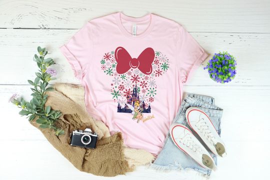 Tinkerbell Princess Shirt, Watercolor Princess Shirt, Disney Tinkerbell T-Shirt, Princess Kids Shirt, Christmas Tinkerbell Fun Shirt, MS0031