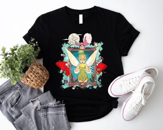 Vintage Tinker Bell Shirt, Tinkerbell Neverland Shirt, Family Vacation Tee, Princess Fairy Sweatshirt, Captain Hook Shirts