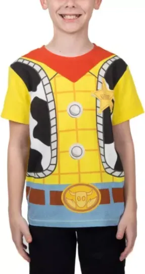 Disney Toy Story Boys' Woody Howdy Partner Sheriff Costume T-Shirt