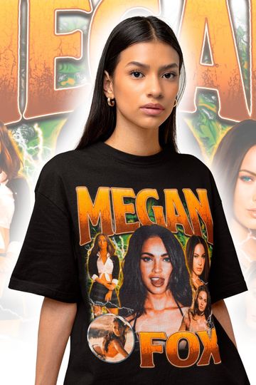 Megan Fox Retro 90s Shirt - Megan Denise Fox Tee - Megan Fox Homage - Megan Fox Fan Merch - Megan Fox Gift - Megan Fox Celebrity Tee