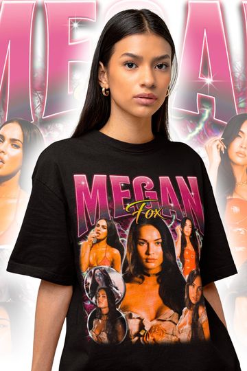 Retro Megan Fox Shirt - Megan Denise Fox Tee - Megan Fox Homage - Megan Fox Merch - Megan Fox Gift - Megan Fox Celebrity Tee