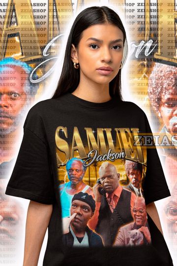 Samuel L Jackson Retro Shirt, Samuel L Jackson Shirt, Samuel L Jackson Homage, Samuel L Jackson Fan Gift, Samuel L Jackson Tee