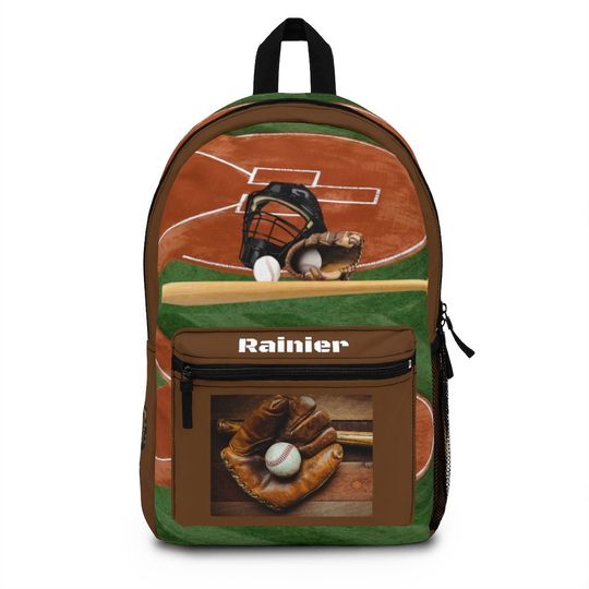 Personalized Baseball Backpack, Back to school back to work Backpack | Sports Back pack