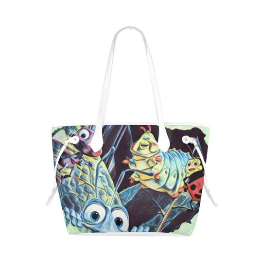 A Bug's Life Leather Tote Bag | Gift For Women | Gift For Teacher | Cartoon Leather