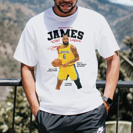 Lebron James Shirt, GOAT, Vintage, Athletic, Streetwear, Basketball