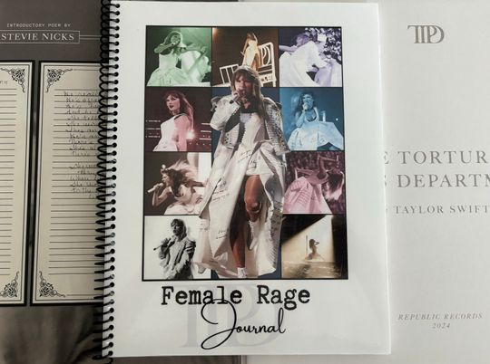 TTPD Female Rage Journal, aylor Journal, Taylor, taylor version Gift, Eras Tour, Taylor Notebook, Eras Tour Notebook