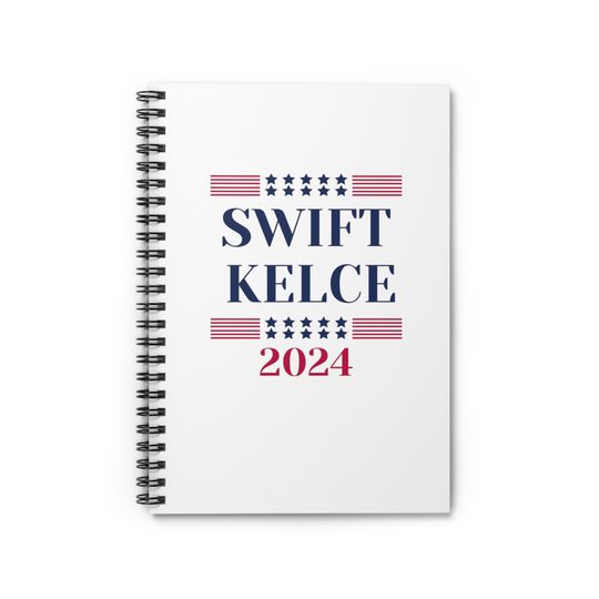Swift Kelce 2024 Spiral Notebook - Ruled Line | Gift for Music Football Fan Romance Love Taylor Travis Concert Tour Journal Diary Notebooks
