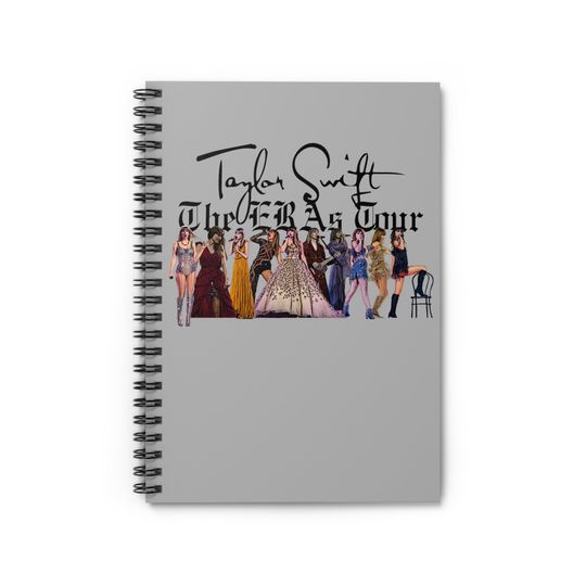 Taylor Silhouette ERA's Tour Spiral Notebook - Ruled Line, Taylor Journal, Taylor, taylor version Gift, Eras Tour, Taylor Notebook, Eras Tour Notebook