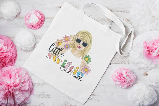 Personalised Little taylor version Taylor Eras Tour Tote Bag | Taylor Merch | School Tote Bag | Back To School Gift