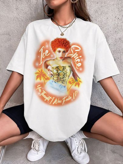 Discover Ice Spice Airbrush T-Shirt, Nostalgic fashion, Retro-Inspired, 90s fashion