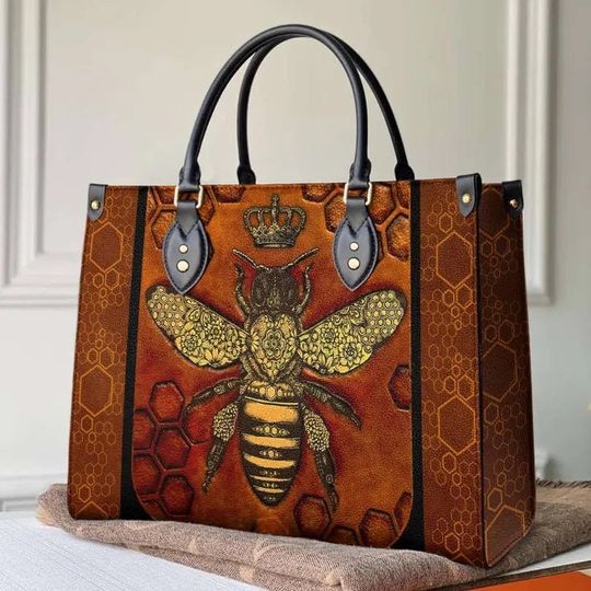 Bee Handbag, Beekeeping Leather Bag,Women Beekeeping Leather Handbag,Crossbody Bag,Leather bag,Shoulder Handbag,Handmade bag