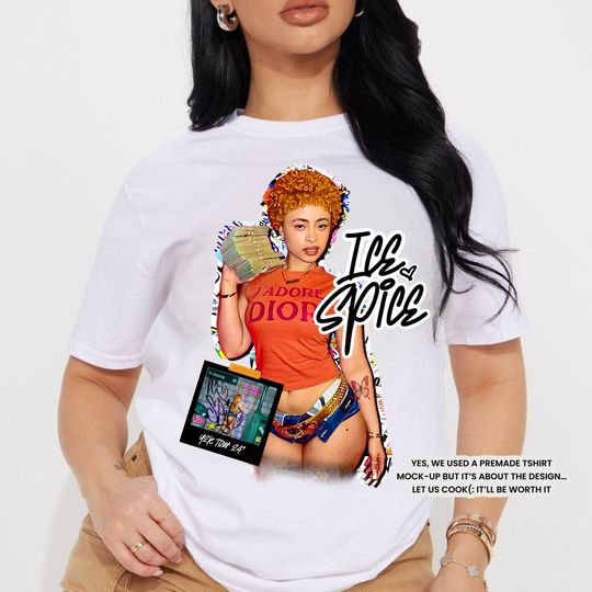 Ice Spice Tshirt, Ice Spice y2k Tour Tshirt, Ice Spice Graphic Tshirt