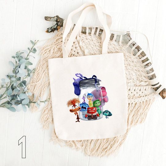 Inside Out 2 Tote Bag, Disney Pixar Inside Out Swag, Anxiety Inside Out, Inside Out Gift, Inside Out Emotions