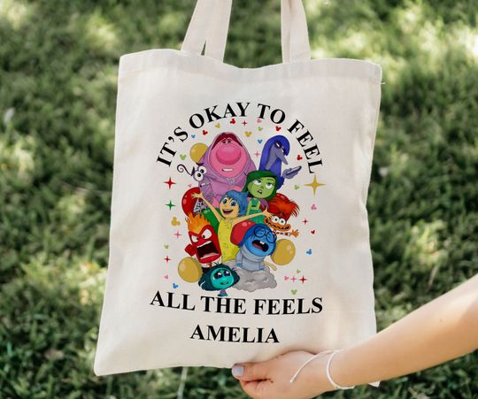 Inside Out 2 Tote Bag, Disney Pixar Inside Out Swag, Anxiety Inside Out, Inside Out Gift, Inside Out Emotions